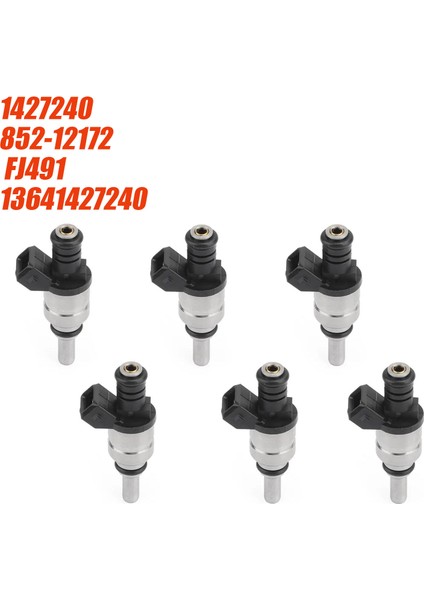 6pcs Yakıt Enjektör Nozulu 1427240 Bmw E46 E39 X3 Z3 Z4 3 5 Siemens Deka Akış Eşleşmeli Motor 2.5l 13537546244 1439800 (Yurt Dışından) indirimleri
