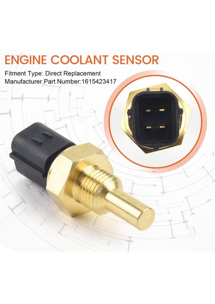 1615423417 Soğutucu Su Sıcaklığı Sensörü Actyon 06-10, Kyron 06-14, Rexton 06-, Stavic 06-13, Korando C 2011- (Yurt Dışından) indirimleri