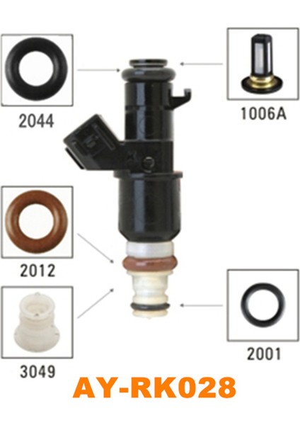 8set Yakıt Enjektör Onarım Kitleri 16450 Rca A01 Honda Accord Odyssey Acura 2003-2013 Nozulun Değiştirilmesi 16450PPAA01 (Yurt Dışından) fırsatları
