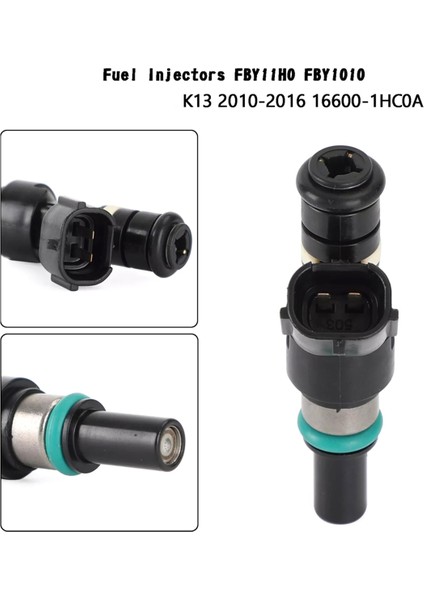 4pcs Yakıt Enjektörleri FBY11H0 FBY1010 Nissan Micra K13 2010-2016 16600-1HC0A (Yurt Dışından)