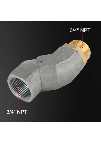 3/4inch Npt Yakıt Transfer Hortumu Döner 360 Yakıt Nozumu Için Dönen Konektör Çok Düzlemli Döner 2 Pcs (Yurt Dışından) indirimleri