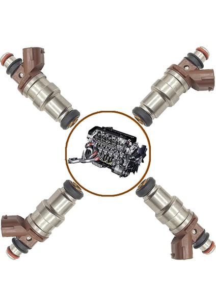 4pcs Toyota Için Yeni Yakıt Enjektör Nozul 4runner T100 Tacoma 2.7l-L4 Prado Hiace Rch 3rz-Fe 2.7l 23209-79095 23250-75050 (Yurt Dışından) fiyatları