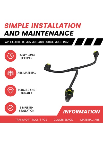 Peugeot 307 308 408 308CC 3008 Rcz Için Araba Yakıt Pompası Besleme Borusu 1525WA 1525T0 (Yurt Dışından) fırsatları