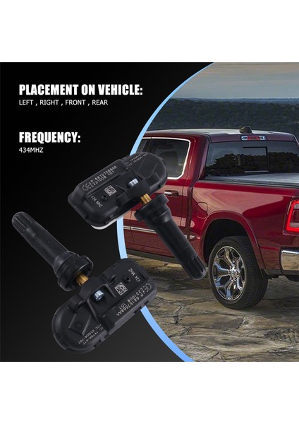 4pcs Tpms Jeep Dodge Ram 1500 2500 2014-2018 68157568AA Için Araba Lastik Basınç Izleme Sensörü (Yurt Dışından) fırsatları