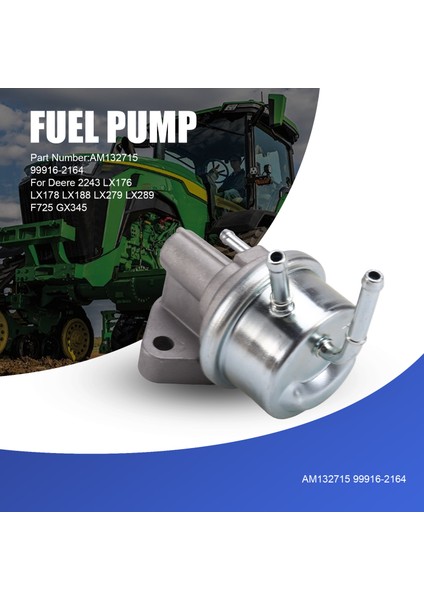 Yakıt Pompası Pilot Pompası AM132715 99916-2164 John Deere Için 2243 LX176 LX178 LX188 LX279 LX289 F725 GX345 (Yurt Dışından) indirimleri