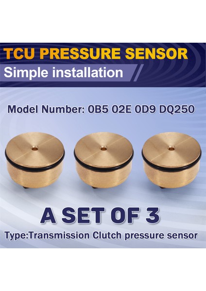 02E 0d9 DQ250 Şanzıman Debriyaj Basınç Sensörü 6 Hızlı Dsg Şanzıman Kontrol Ünitesi Audi Vw Skoda Koltuğu 3 Adet (Yurt Dışından) indirimleri