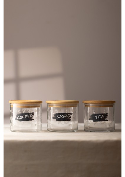 Siena 3'lü İstiflenebilir Kavanoz Seti 620 cc