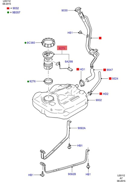 Araç Yakıt Pompası Modülü Montajı 3M519H307 ZY081335XA ZY081335XF Ford C-Max Mazda 3 (Bk) (Yurt Dışından) fiyatları