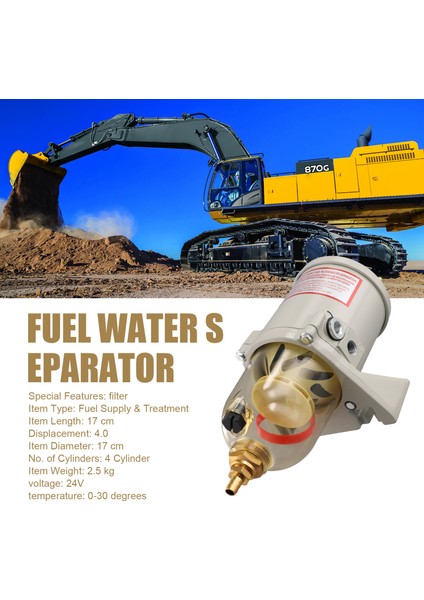 500FG Isıtıcı Dizel Motorlu Yakıt Su Ayırıcısı 2010 Pm Filtre Yakıt Su Ayırıcı Montaj Ağır Kamyon 12V (Yurt Dışından) fırsatları