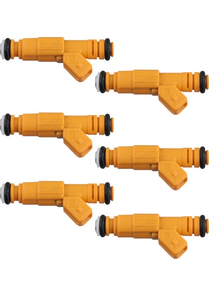 6pcs 0280155710 Jeep 87-98 Cherokee Wrangler Comanche 4.0l Için Yeni Yakıt Enjektör Nozul (Yurt Dışından)