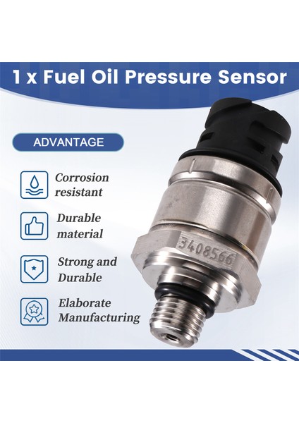 4306988 Dizel Motor Yakıt Pompası Basınç Sensörü Cummins Motoru 3408566 (Yurt Dışından) fırsatları