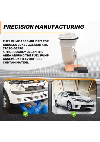 Toyota Corolla Luxel ZZE122R 1.8l 77020-02190 (Yurt Dışından) indirimleri