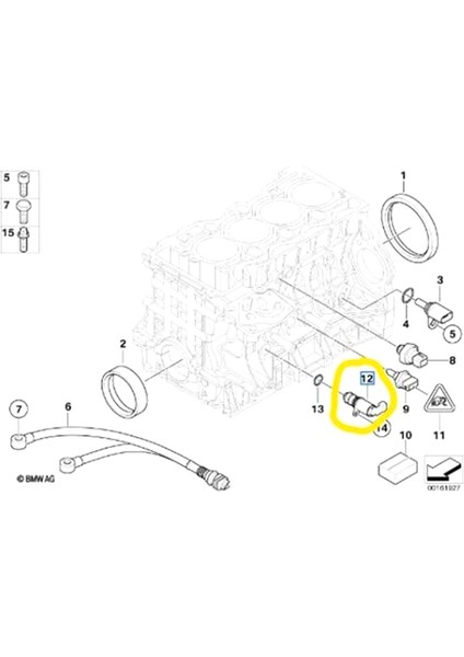 Motor Hidrolik Valf Kaldırıcı Yağ Basınç Kontrol Vanası 11417584990 Bmw E81 E82 E88 E90 E92 E60 E61 F80 F83 (Yurt Dışından) modelleri