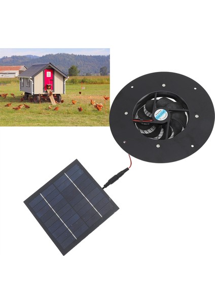Güneş Paneli Fan Kiti Güneş Paneli 10IN Tavuk Kümesi Sera Kulübesi Için (Yurt Dışından) fiyatları