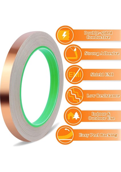 4 Adet Bakır Folyo Bant 12 Inç x 66 Ft Bakır Bant (Yurt Dışından) fırsatları