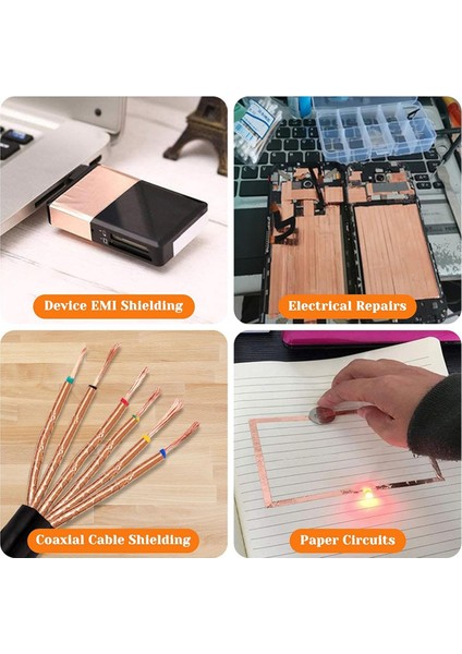 4 Adet Bakır Folyo Bant 12 Inç x 66 Ft Bakır Bant (Yurt Dışından) indirimleri