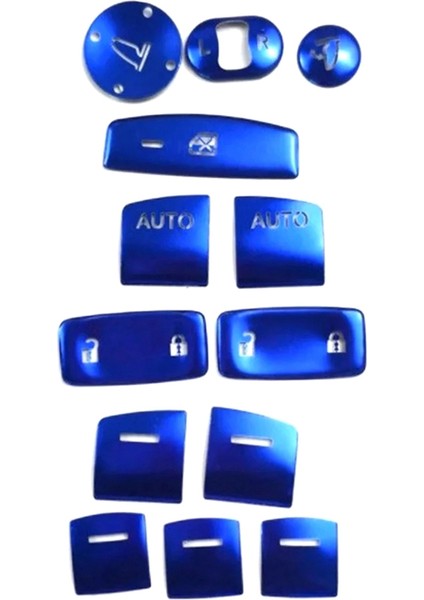 13PCS Pencere Cam Kaldırma Anahtarı Düğmesi Kapak Honda Civic 11. Gen 2022 (Yurt Dışından)