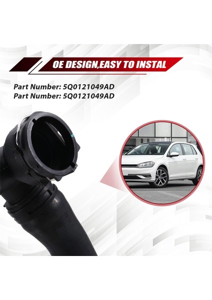 5Q0121049AD Motor Soğutucu Soğutma Hortumu Q2 Için (Yurt Dışından) fırsatları