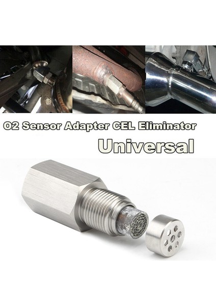 M18X1.5 O2 Decat Hidrojen Lambda O2 Extender Ara Ara Çeki Filtre Elemanları ile M18X1.5 O2 Oksijen Sensör Adaptörü (Yurt Dışından) modelleri