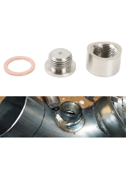 Oksijen Sensör Somun Kaynak Bung Fiş M18X1.5 O2 Sensör Adaptör Somun Bung Paslanmaz Çelik Düz Port (Yurt Dışından) indirimleri