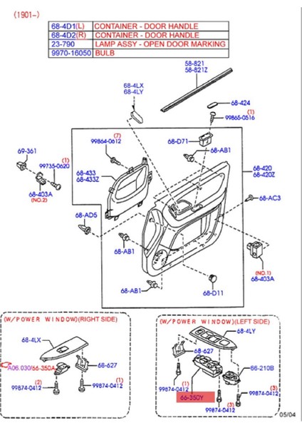Sürücü Tarafı Power Ana Pencere Kilit Anahtarı Asansör Kontrol Düğmesi 3L8Z-14529-AA Ford Escape 2001-2007 Mazda Mercury (Yurt Dışından) fırsatları