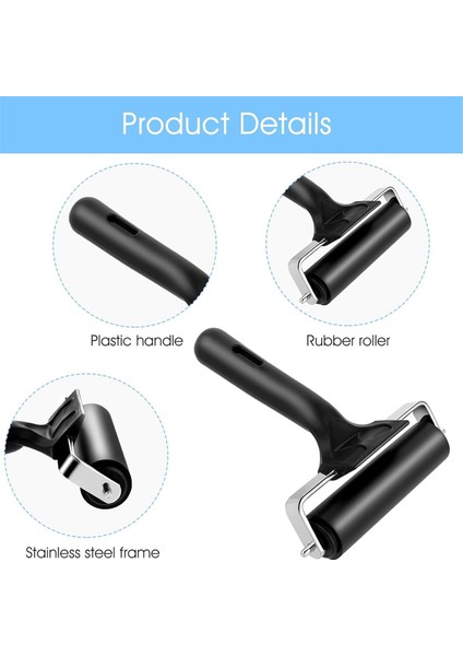 Kauçuk Merdane El Sanatları Için Brayer Merdaneleri Kauçuk Merdane Siyah (Yurt Dışından) modelleri