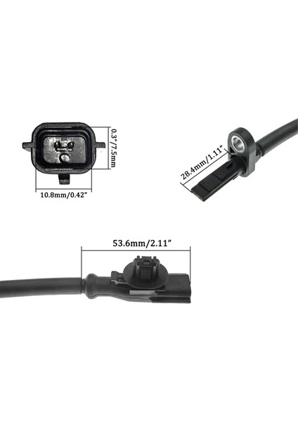 Yeni Abs Tekerlek Hız Sensörü Ön L = R Ford Ecosport Fiesta Vı Için 1.0 1.5 CN152C204AA CN152C204AB CN15-2C204-AB (Yurt Dışından) modelleri
