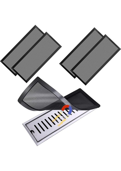 4 Paket 55 x 12 Inç Siyah Havalandırma Menfezi Ekran Kapağı Zemin Havalandırma Kapağı (Yurt Dışından) fırsatları