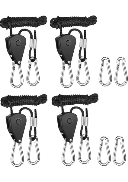 4'lü Paket Ratchet Askı Ayarlanabilir Halat Askı Ratchet Halat (Yurt Dışından)