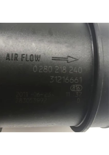 31216661 Araba Kütle Hava Akış Filtreleri Hava Filtreleri Akış Ölçer Maf Sensörü Volvo S60 S80 0280218240 (Yurt Dışından) modelleri