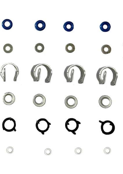24PCS/4SET Yakıt Enjektör Nozul O-Ring Conta Onarım Kiti 06H998907A Audi A4 Q5 Vw Golf Jetta cc 1.8 2.0t 06J998 907A (Yurt Dışından)