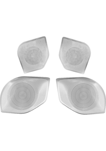 Araba Paslanmaz Çelik Kapı Ses Hoparlör Korna Panel Trims Toyota Tacoma 2024 Gümüş Için Ses Hoparlör Kapağı (Yurt Dışından)