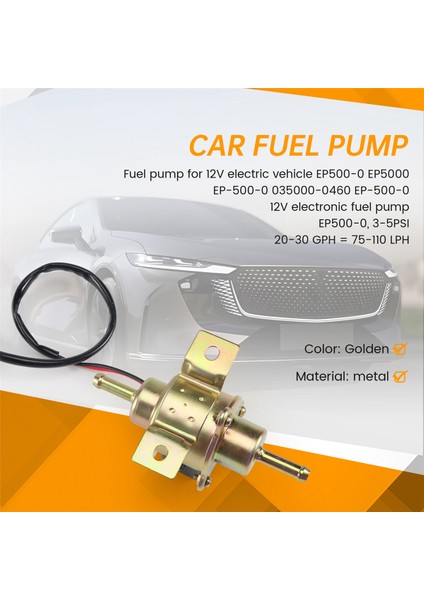 12V Elektrikli Araç EP500-0 EP5000 EP-500-0 035000-0460 EP-500-0 Için Yakıt Pompası (Yurt Dışından) fırsatları