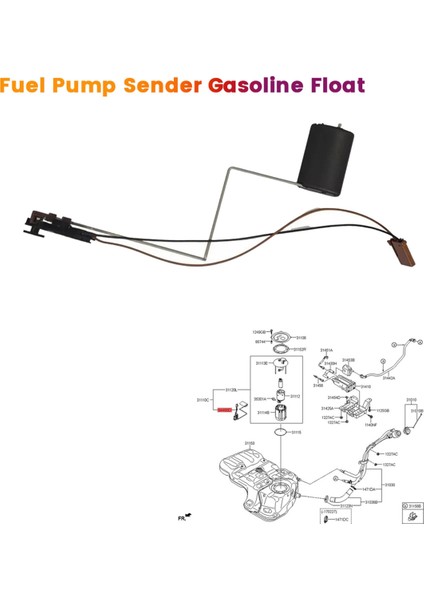 Araba Yakıt Pompası Gönderen Benzin Şamandırası 94460-C5900 Kia Sorento Için Uygun 2015-2018 Yakıt Deposu Şamandıra Sensörü 94460C5900QQK (Yurt Dışından) fırsatları