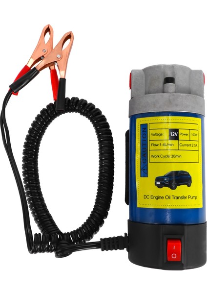 12V Elektrik Süpürme Emme Transfer Değişikliği Pompa Motor Yağı Extractor Pompası 100W 4l Araba Için (Yurt Dışından)