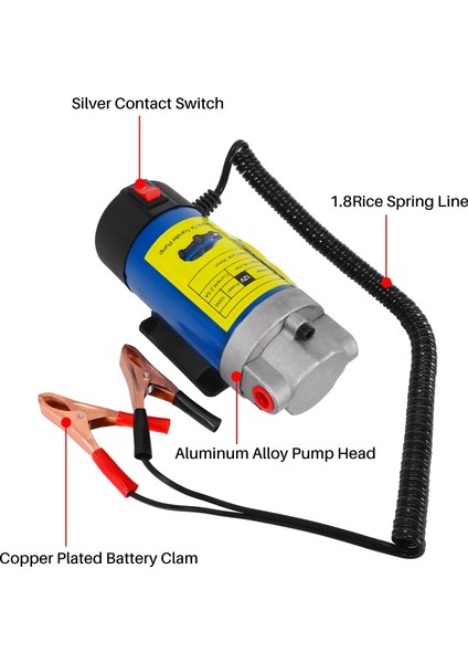 12V Elektrik Süpürme Emme Transfer Değişikliği Pompa Motor Yağı Extractor Pompası 100W 4l Araba Için (Yurt Dışından) fırsatları