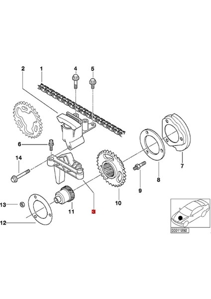 Zamanlama Zinciri Kılavuzları 11311722651 Bmw 3 5 Serisi E36 E46 E34 E39 X5 328I 320 323 325 328 330 525 528 530 Zincir Plaka (Yurt Dışından)