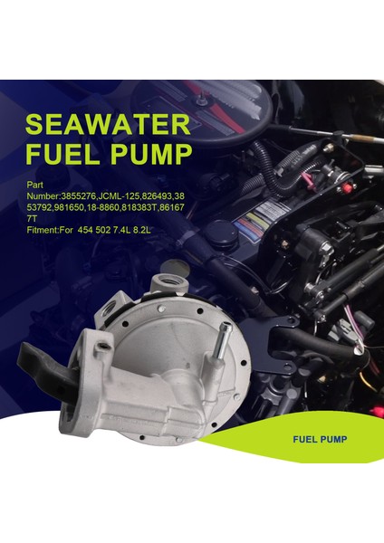 Deniz Su Yakıt Pompası 3855276 Merkür Mercruiser Chevrolet 454 502 7.4l 8.2l 861677T 818383T 18-8860 (Yurt Dışından) fırsatları