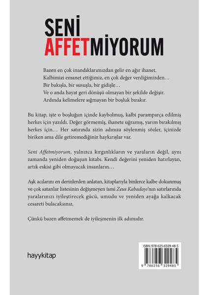 Seni Affetmiyorum - Zeus Kabadayı modelleri