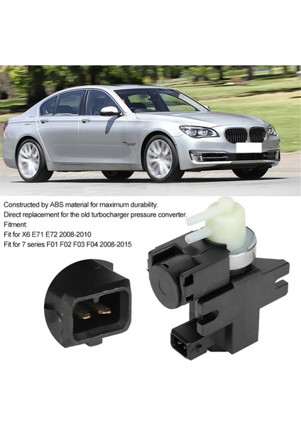 Araba Solenoid Valf Türbin Basınç Değiştirme Valfi 11747628987 7582652 Bmw 7 Serisi 2008-2015 X6 2007-2014 (Yurt Dışından) fiyatları