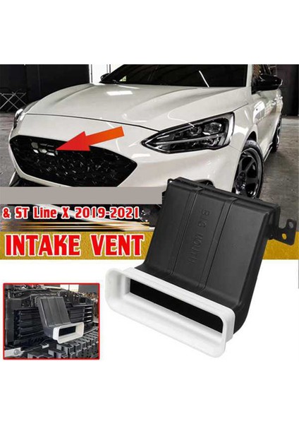 Ford Focus Için Mk4 Aır Giriş Tuyere Emme Kanalı Hatchback 4d Sedan 5d Tuning Araba Aksesuarları 2019 2020 2021 Siyah+Beyaz (Yurt Dışından) indirimleri