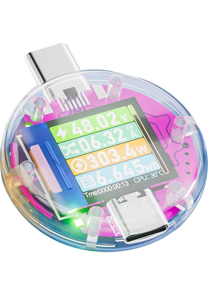 48V Tip-C Test Cihazı Pd Dijital Voltmetre Amperimetro Voltaj Akım Ölçer Volt Amper Ampermetre Dedektörü (Yurt Dışından)