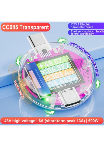 48V Tip-C Test Cihazı Pd Dijital Voltmetre Amperimetro Voltaj Akım Ölçer Volt Amper Ampermetre Dedektörü (Yurt Dışından) fiyatları