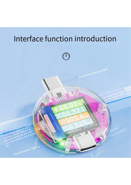 48V Tip-C Test Cihazı Pd Dijital Voltmetre Amperimetro Voltaj Akım Ölçer Volt Amper Ampermetre Dedektörü (Yurt Dışından) modelleri