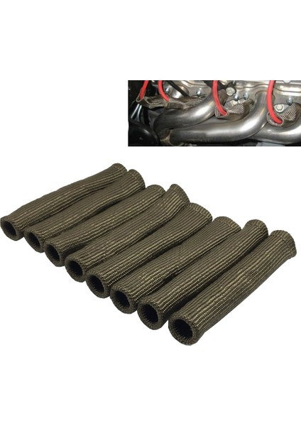 Buji Için 8pcs 2500 °, Ls1/ls2 Titanyum Için Buji Teli Botları Koruyucu Kollu Isı Kalkanı Kapağı (Yurt Dışından) modelleri