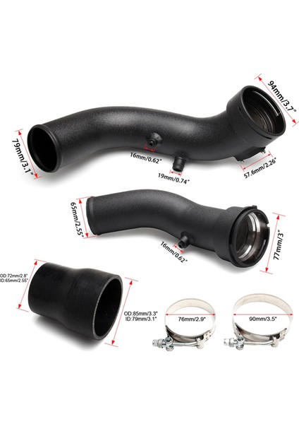 Bmw N55 M135I N55 M235I 2012-2016 Için Alüminyum Hava Girişi Turbo Şarj Borusu (Yurt Dışından)