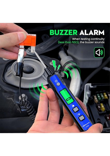 Otomotiv Test Işığı, 0.8V-100V Voltaj Güç Devre Probu Test Cihazı Buzzer Devre Test Cihazı, Çift Yönlü Voltaj Test Cihazı (Yurt Dışından) indirimleri