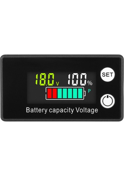 LCD Sıvı Kristal 8-100V Voltmetre Pil Araç Güç Algılama Dijital Lityum Pil Kapasite Ekran Modülü, C (Yurt Dışından) indirimleri