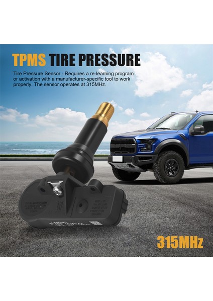1x Tpms Lastik Basınç Izleme Sensörü Ford Escape Expedition Explorer Fiesta F150 DE8T-1A180-AA, DE8T-1A150-AA, 9L3T-1A180-BB, CM5T-1A180-AA (Yurt Dışından) fırsatları