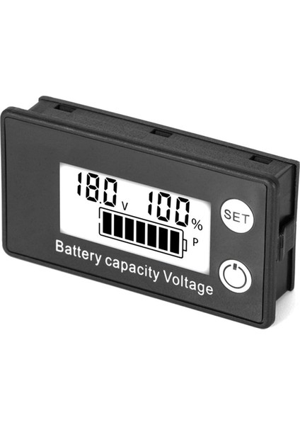 LCD Sıvı Kristal 8-100V Voltmetre Pil Araç Güç Algılama Dijital Lityum Pil Kapasite Ekran Modülü, A (Yurt Dışından)